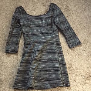 Black and White Skater Style Dress